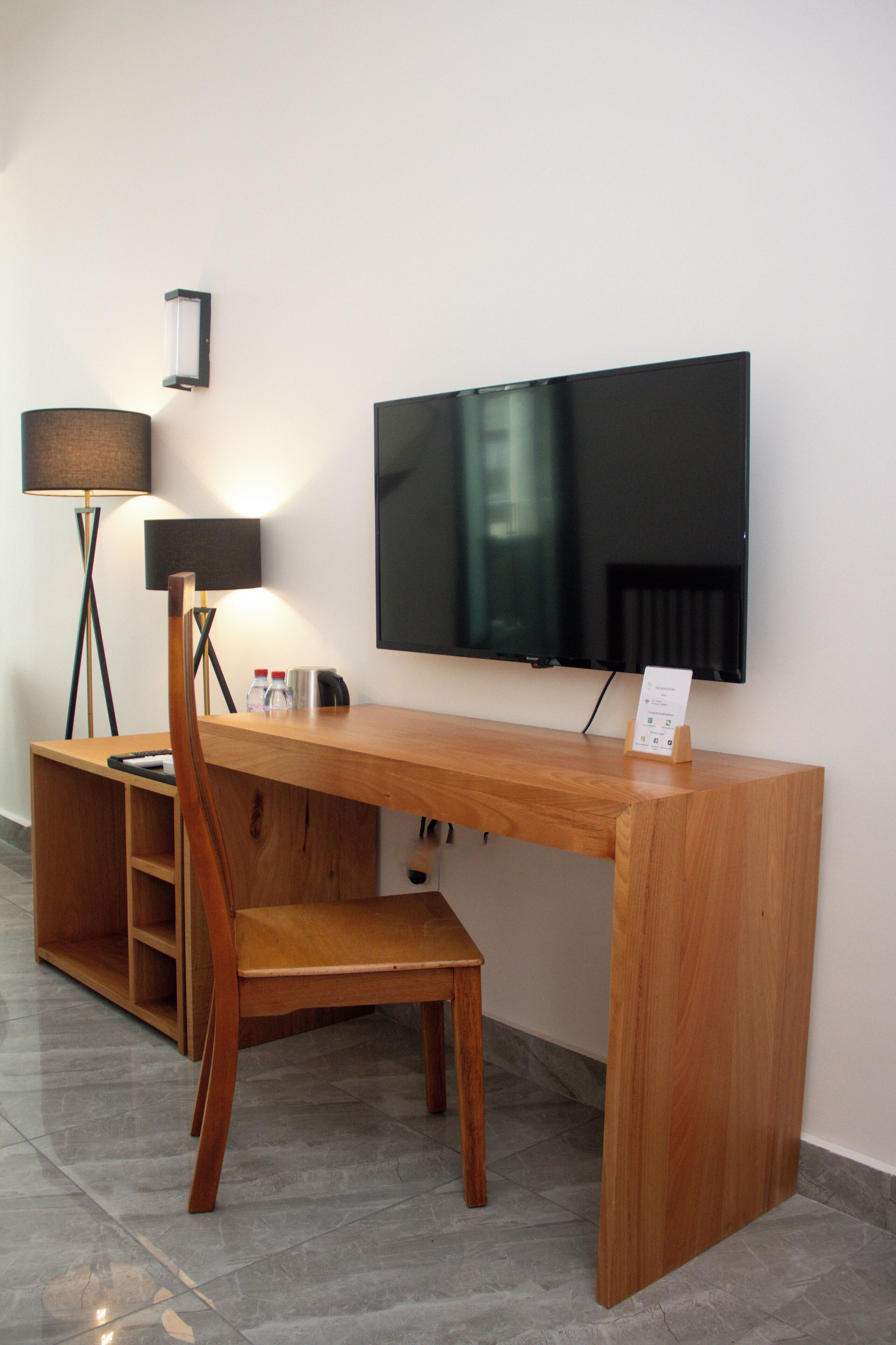 Double Room, Balcony, Beach View | In-room safe, desk, laptop workspace, blackout drapes