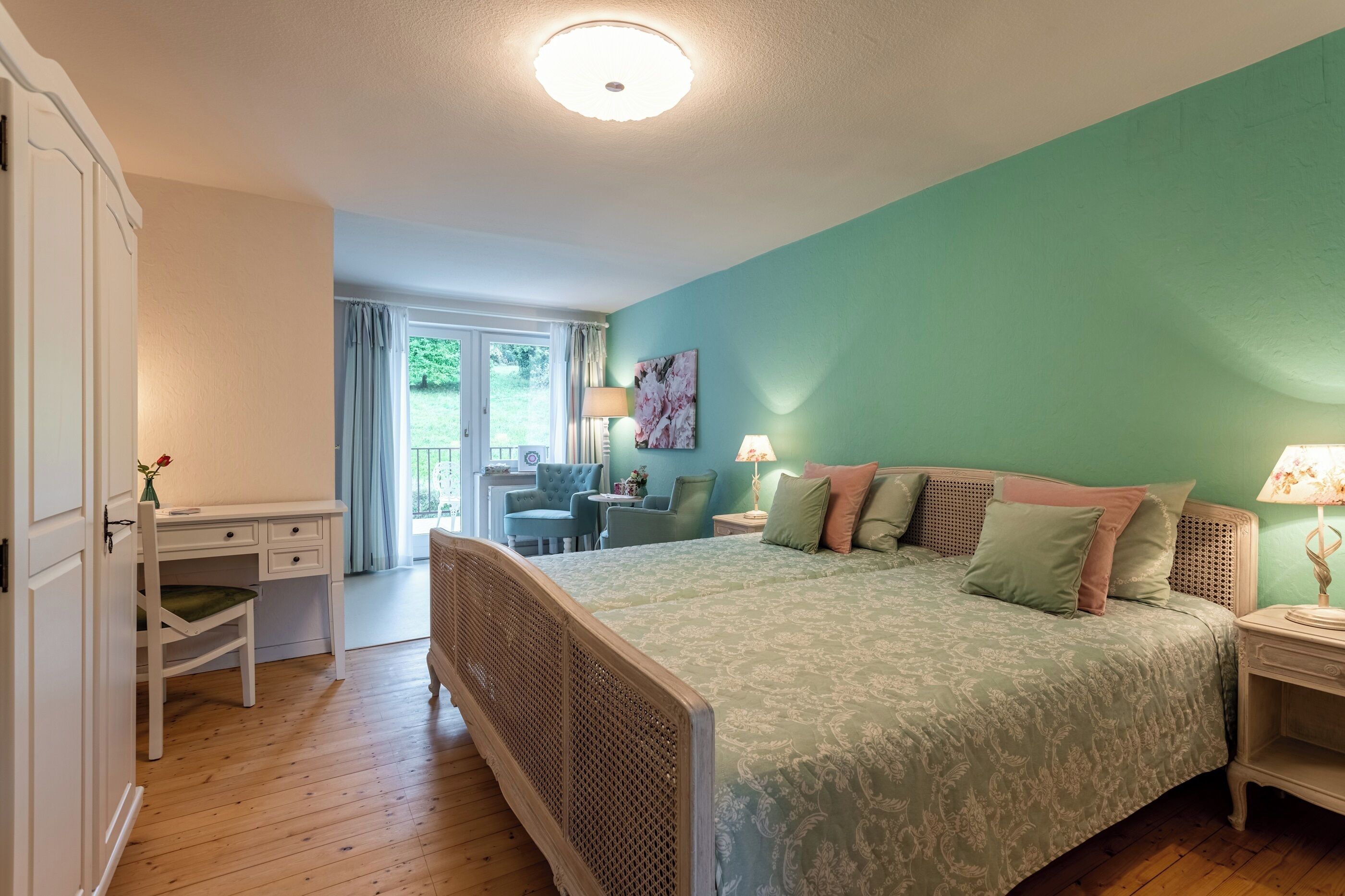 Doppelzimmer, Balkon, Gartenblick | Kostenloses WLAN