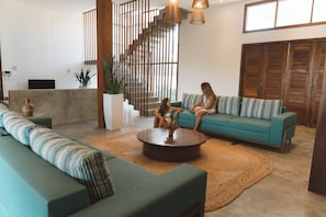 Grand Villa, Private Pool, Partial Sea View | Living area