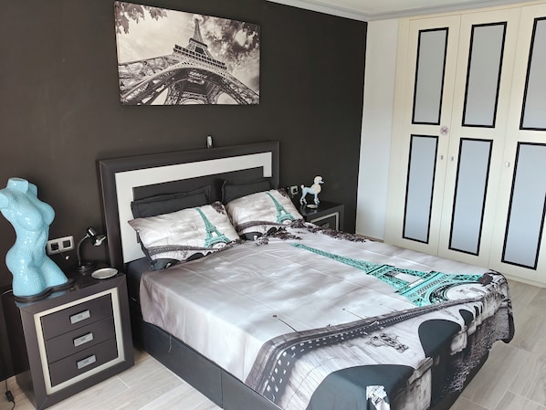 2 habitaciones, tabla de planchar con plancha y wifi gratis