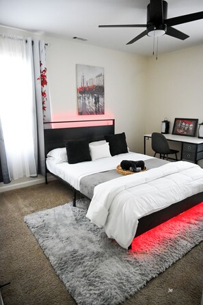 2 habitaciones, escritorio, wifi gratis y ropa de cama 