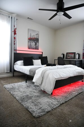 2 habitaciones, escritorio, wifi gratis y ropa de cama 