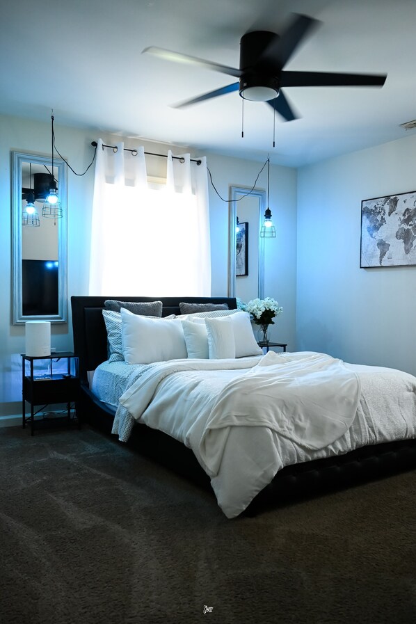 2 bedrooms, desk, free WiFi, bed sheets
