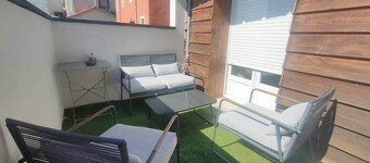 2 habitaciones con aire acondicionado y terraza