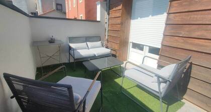 2 piÚces en RDC climatisé avec terrasse