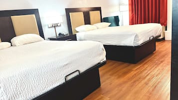 Chambre, 2 lits doubles, non-fumeur | Rideaux d’obscurcissement, fer et planche à repasser