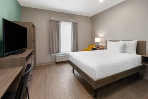 Chambre, 1 grand lit, accessible aux personnes à mobilité réduite, non-fumeur (Bathtub w/Grab Bars)