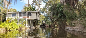 Tree House Treasure - elevated home hovering over the lagoon with 4 kayaks!