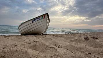 Vlak bij het strand