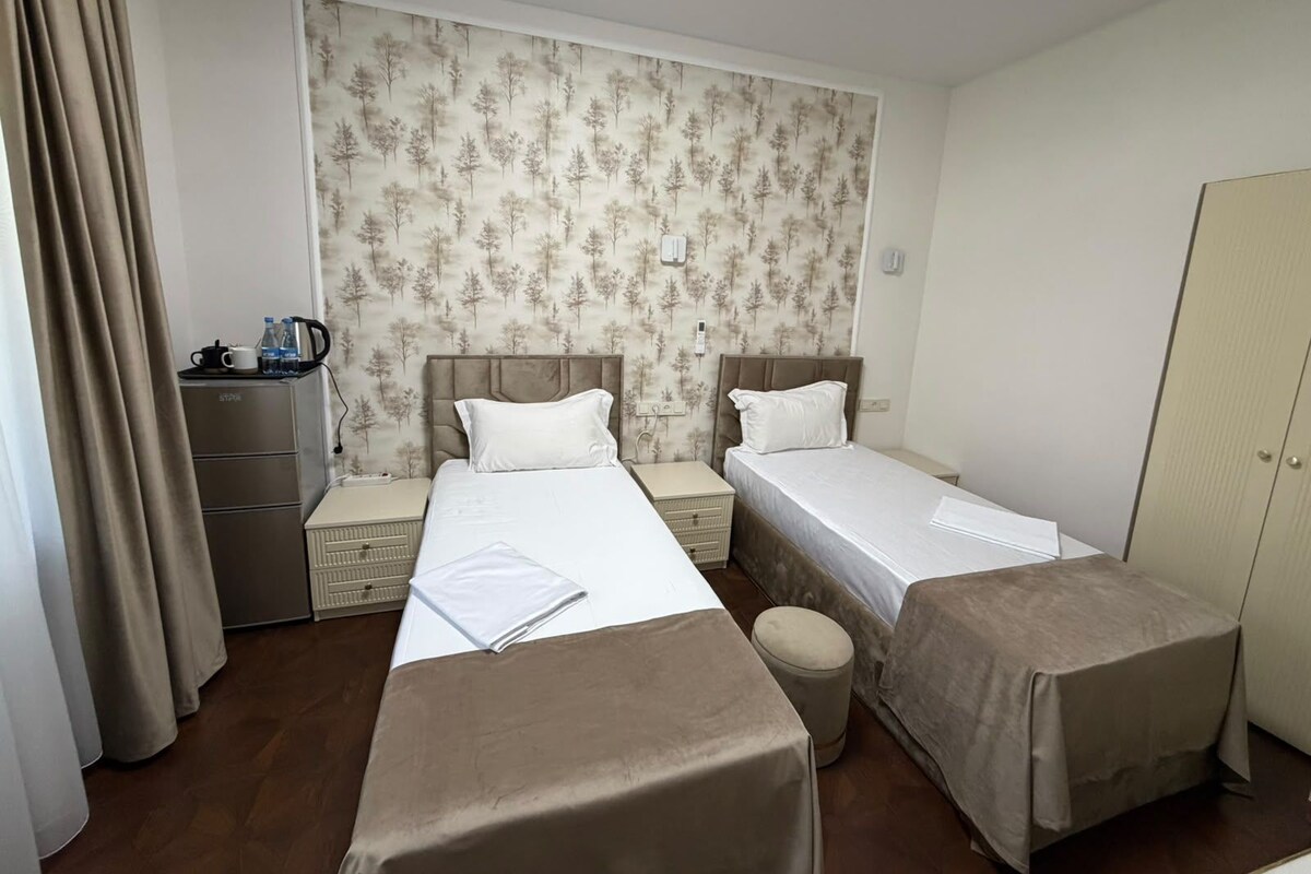 Basic Twin Room | Soundproofing, WiFi (free), bed sheets
