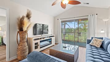 TV connectée, cheminée