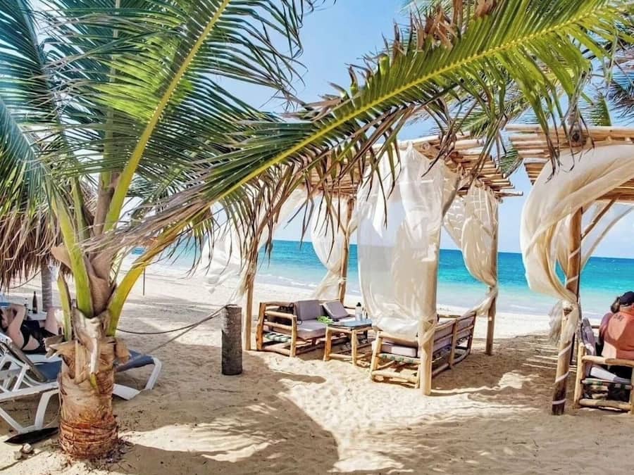 Private beach, white sand, free beach shuttle, beach bar