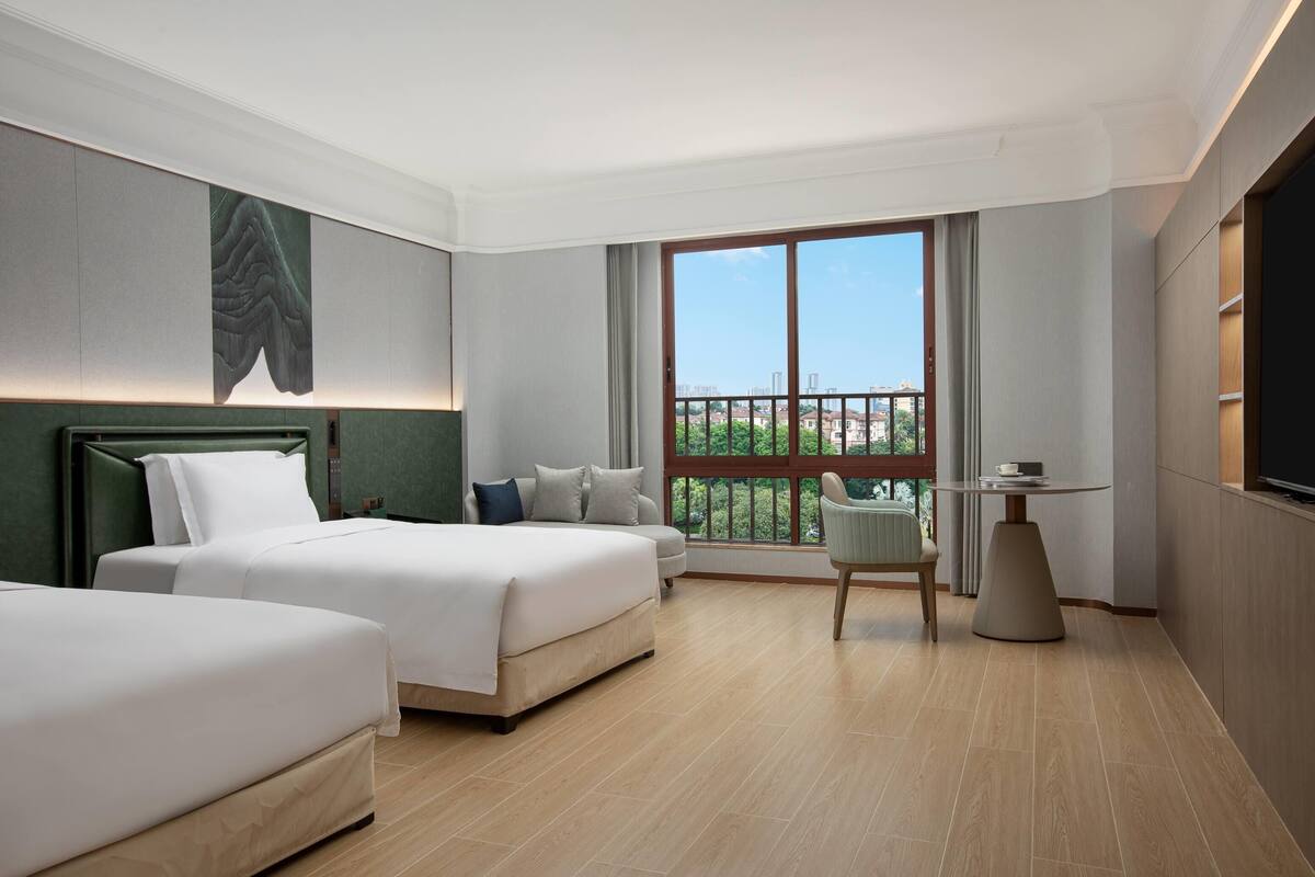 Kamar Deluks, 2 Tempat Tidur Double, pemandangan danau