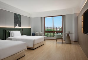 Chambre Deluxe, 2 lits doubles, vue sur le lac
