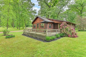 Terrace/patio - Walk to Kelsey Lake: Cassopolis Home w/ Yard! (Cassopolis)