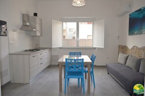 Room, 1 Bedroom | Dining room - Room-private Blue Apartment at Palma de (Sant'Antioco)