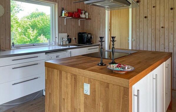 Kühlschrank, Mikrowelle, Herdplatte, Geschirrspüler
