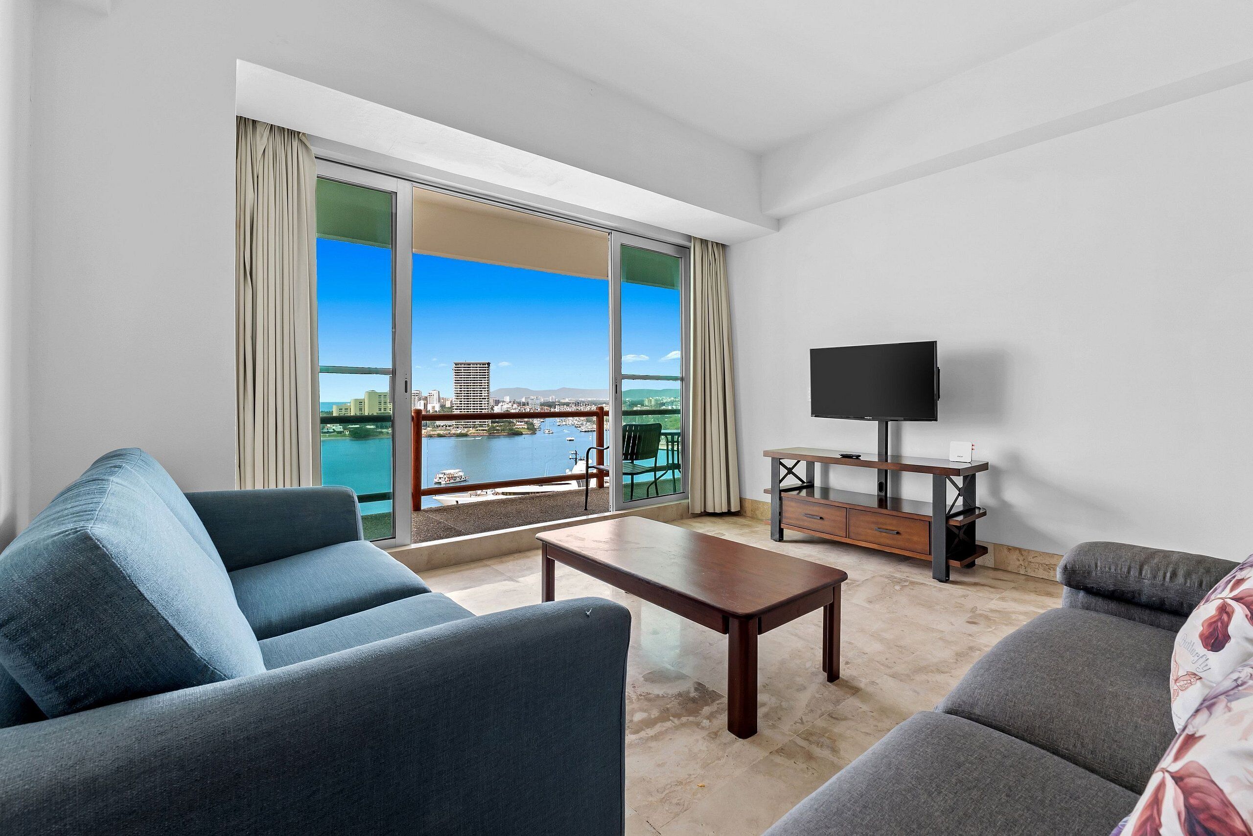 Romantic Apartment | Living area | 65-inch Smart TV with cable channels, offices