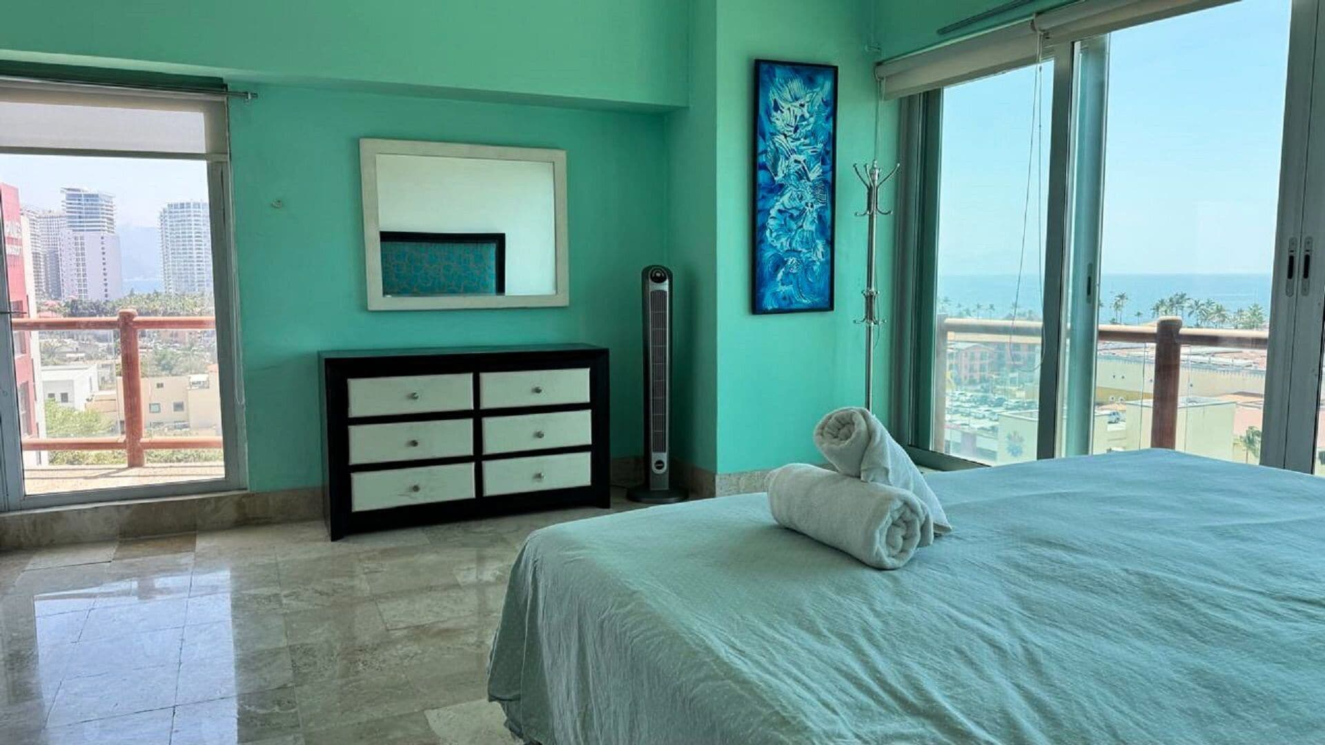 Appartement | Lakens van Egyptisch katoen, luxe beddengoed, pillowtop-bedden