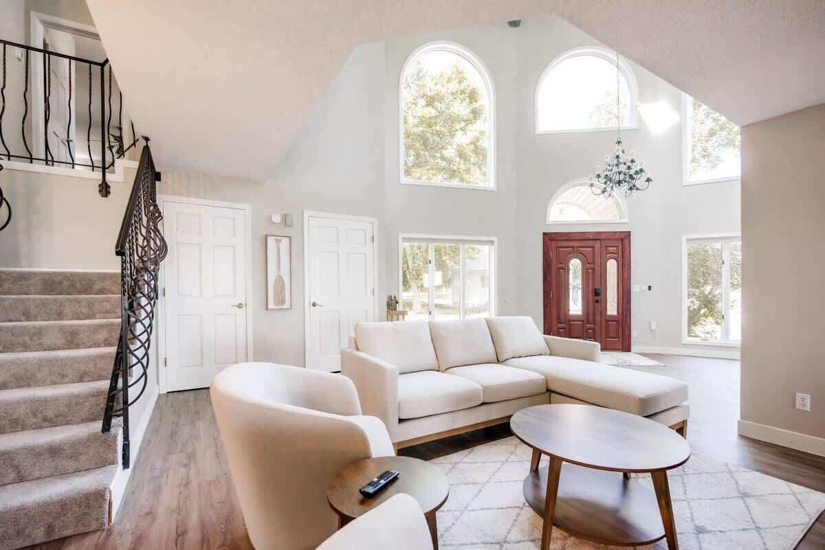 TV, fireplace, video games