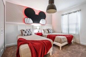 4 chambres, accès à Internet, literie fournie