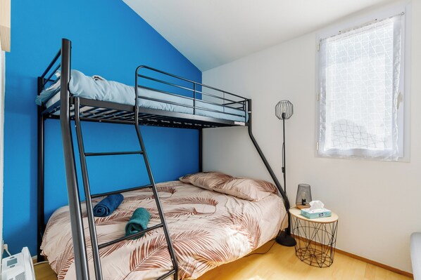 2 quartos, Wi-Fi, roupa de cama