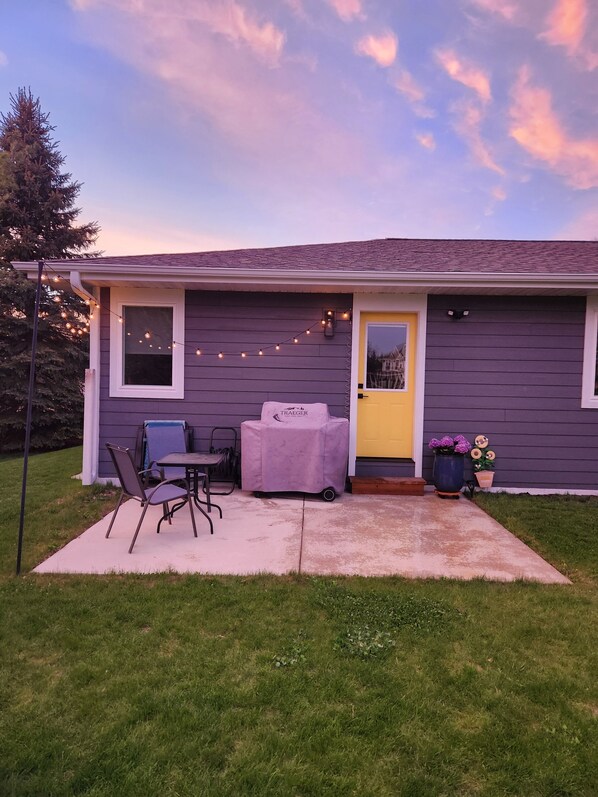 Terrace/patio - Brand New 3-bedroom Home in Random Lake with office, quick walk to the beach! (Random Lake)