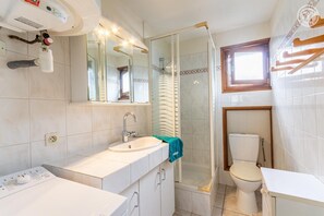 Shower, hair dryer