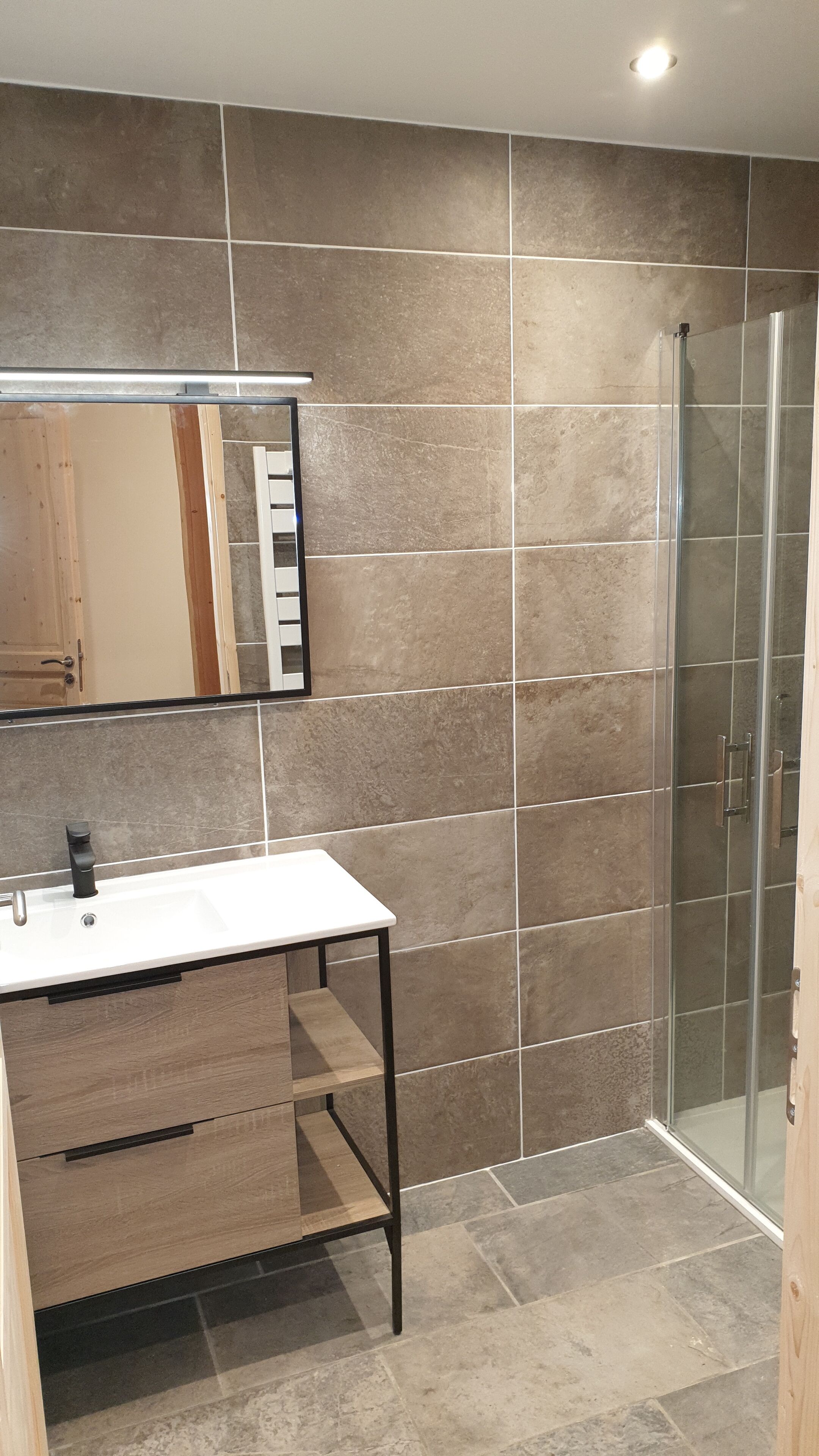 Shower, hair dryer