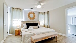 4 soverom, strykejern/-brett, wi-fi og sengetøy