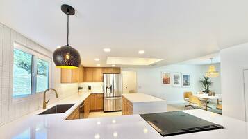 Microwave, oven, stovetop, dishwasher