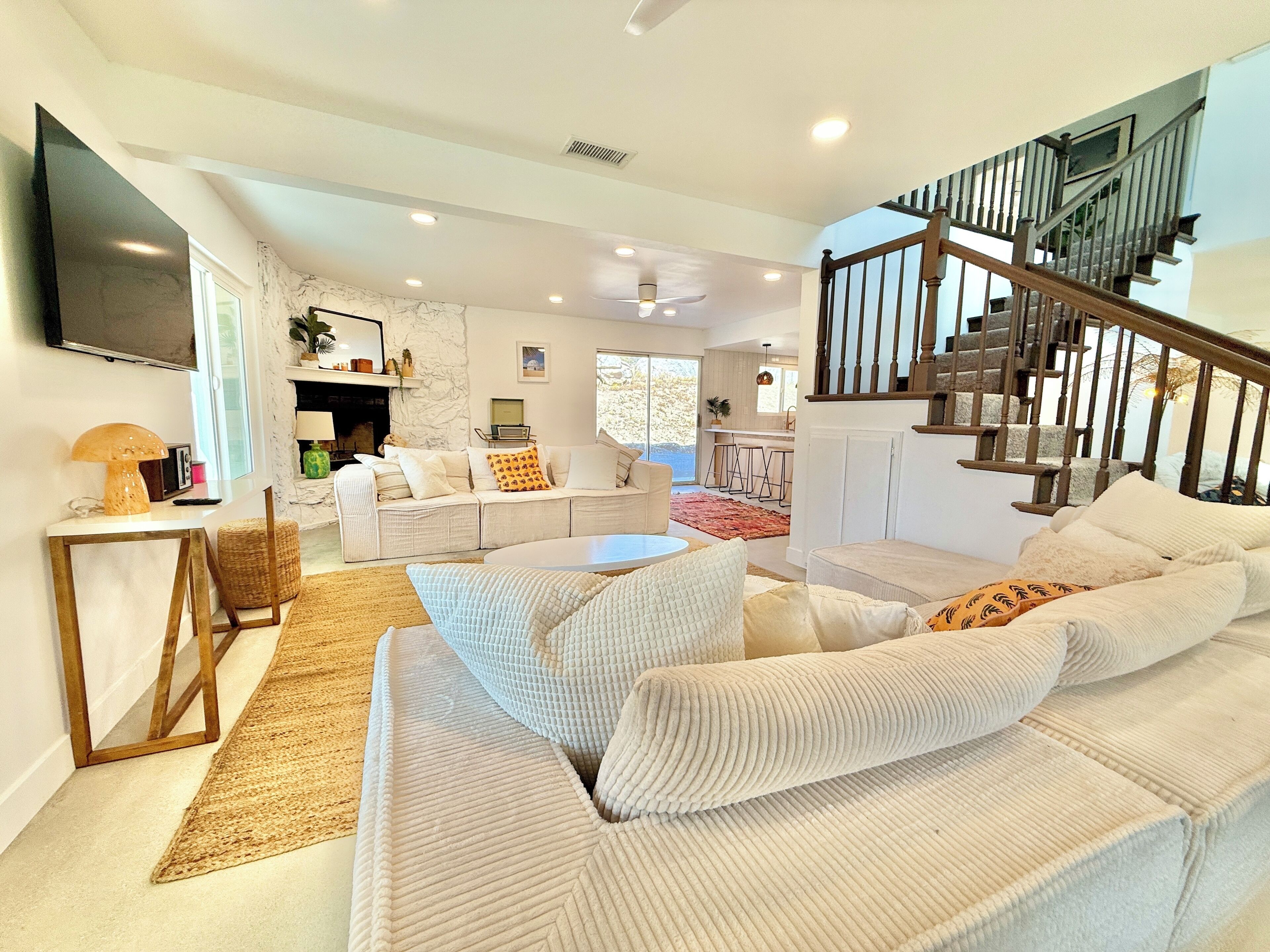 TV connectée, cheminée