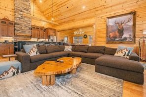 Smart TV, fireplace, foosball, table tennis
