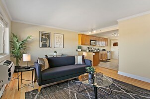 Apartment, 1 Bedroom, Non Smoking | Living area | 55-inch TV with digital channels, streaming services