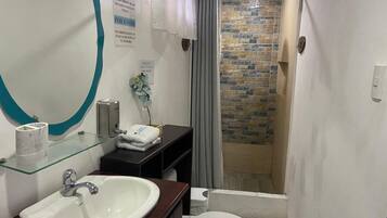 Shower, toilet paper