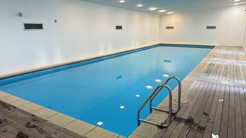 Indoor pool, a heated pool