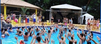 Flat at the Golden Dolphin Resort with thermal waters in Caldas Novas - GO