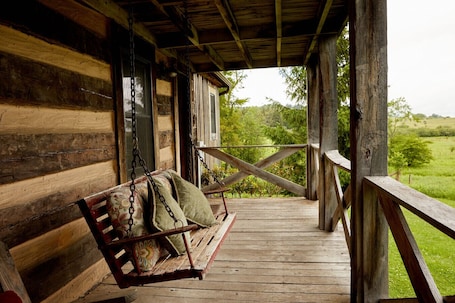 Terrace/patio. Step Back in Time at the Historic Cooper Homestead – Canaan Valley’s Last Original Cabin