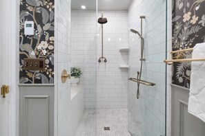 Hair dryer, towels