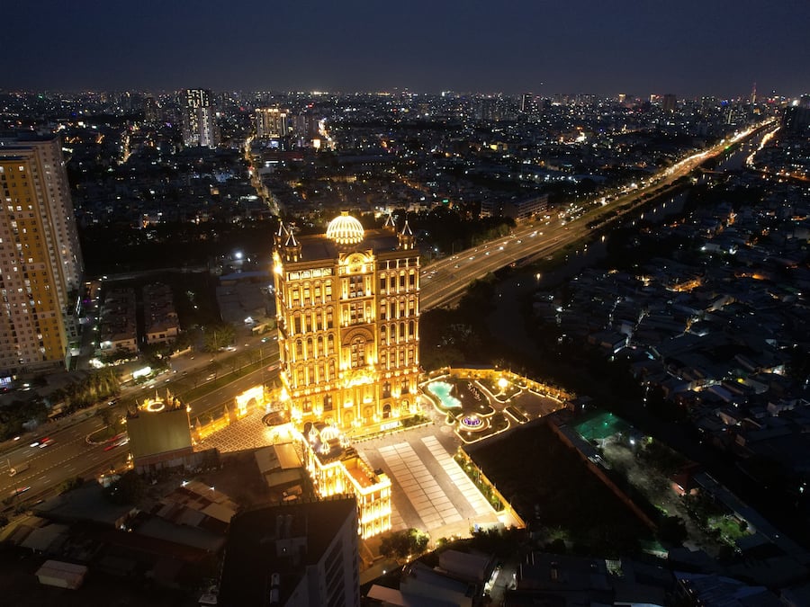 Front of property - evening/night