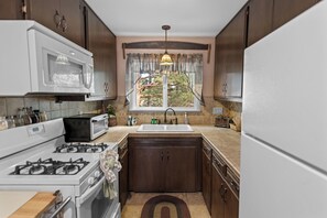 Tetera eléctrica, tostadora, licuadora y toallas de papel 