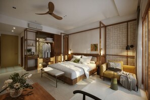 Een bureau, een laptopwerkplek, gratis wifi