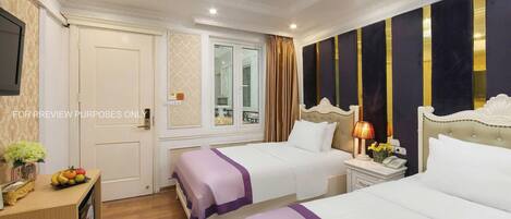 Superior Double or Twin Room | Select Comfort beds, minibar, in-room safe, blackout drapes