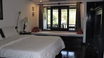 Dobbeltrom – deluxe | Skrivebord, blendingsgardiner og ekstrasenger (mot et tillegg)