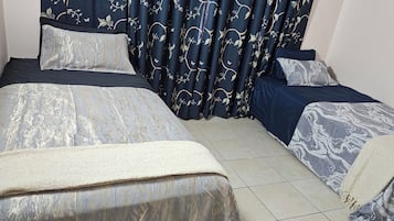 2 bedrooms, iron/ironing board, WiFi, bed sheets