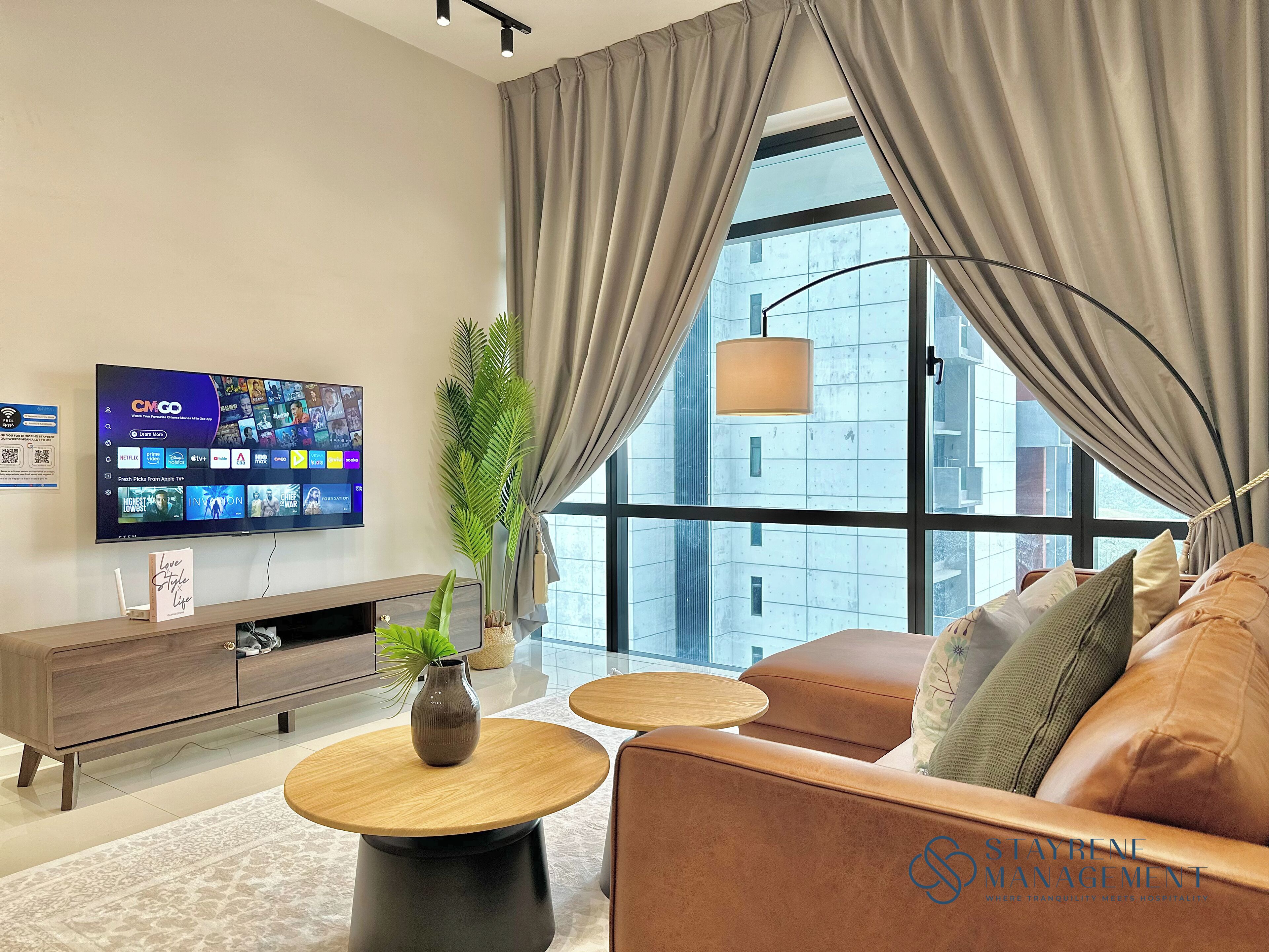 Lejlighed - 2 soveværelser - balkon | Opholdsområde