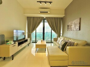 Appartement, 1 slaapkamer, balkon | Woonruimte