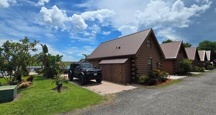 Waterfront Cabin with boat dock on Okeechobee Rim Canal