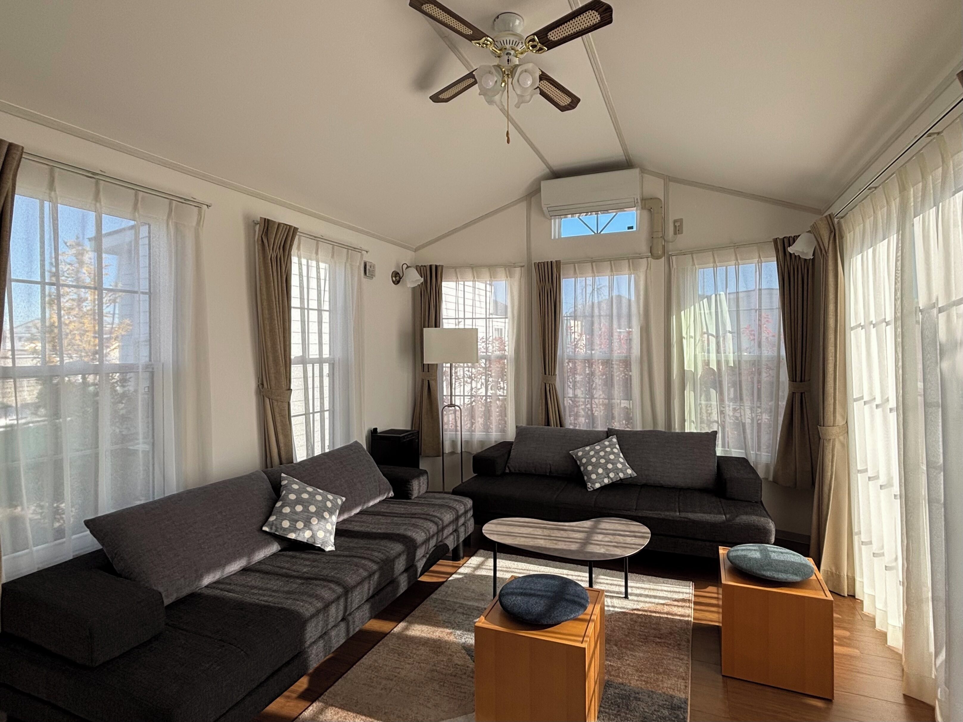 Superior Mobile Home, 1 Bedroom, Sauna, Mountain View | Premium bedding, down comforters, blackout drapes, iron/ironing board