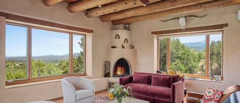 TV connectée, cheminée, espaces bureaux